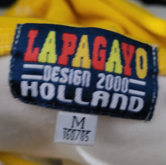 LAPAGAYO HOLLAND | vintage colour block reverse weave pullover hoodie sweater - Picture 7 of 9